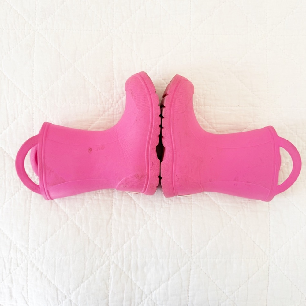 8 Toddler Bearpaw Kids Pink Rubber Rain Boots - Picture 4 of 8